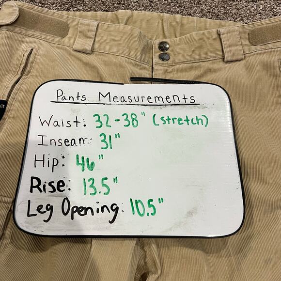 Men's Corduroy Crane Sports Thinsulate Waterproof Adjustable Snowboard Pants~ L - Picture 10 of 10